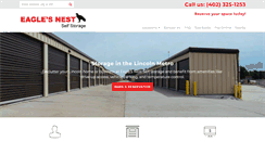 Desktop Screenshot of eaglesnestselfstorage.com